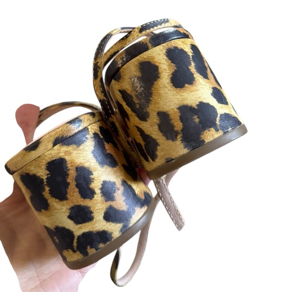 Loeffler Randall Gracie Bow Sandals In Leopard - Picture 9 of 15